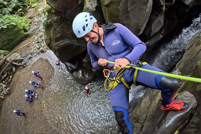 AdventurePark Canyoning at Salto do Cabrito, Sao Miguel Açores - Guide team, safety gear, and why you should care about both