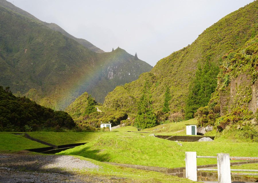 Azores: São Miguel and Lagoa do Fogo Hiking Trip - The steep descent: hydrangeas, south coast views, and sore legs