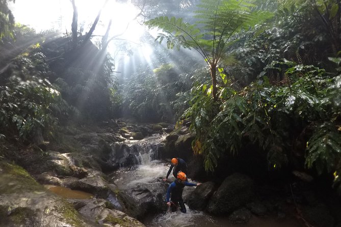 Canyoning Experience at Ribeira Grande - The climb back up after the fun