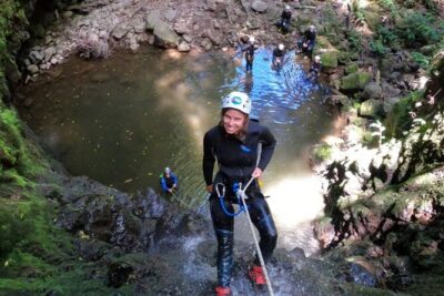 Canyoning experience in Ribeira dos Caldeiroes