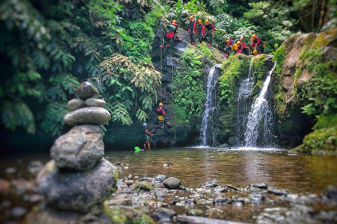Canyoning Experience in Ribeira dos Caldeirões Sao Miguel -Azores - Stop 1 and the first safety briefing: where the rules get real