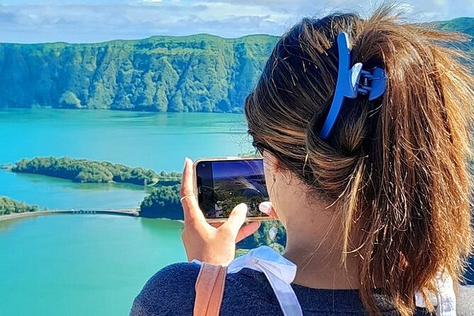 Cruise Travellers: Sete Cidades Volcano, The Blue & Green Lake - Ananas Santo Antonio: pineapple in glass greenhouses, plus tasting