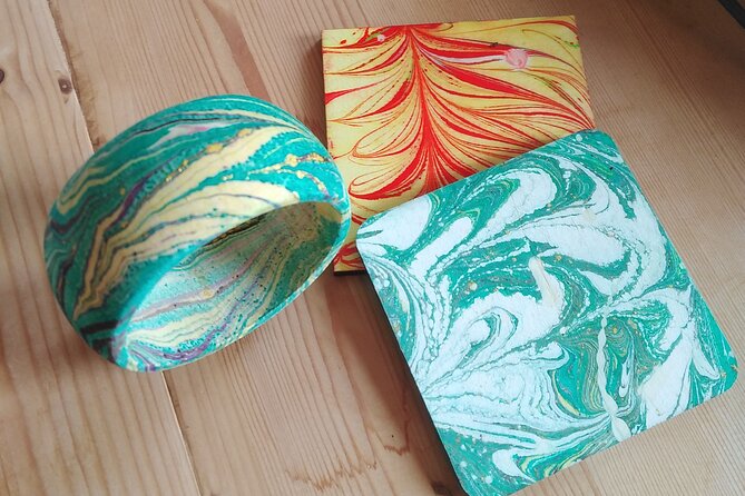 Ebru Marble Art / Ancient technique of marble painting on water - Making Your Keepsakes: Wood, Paper Stone, and Ceramic Options