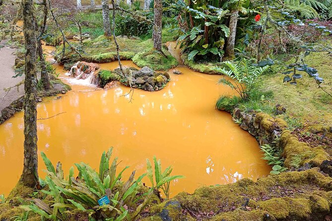 Fire Lagoon, Waterfall Route and Furna Tour - Porto Formoso cascade and the tea plantation break