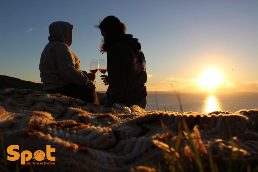 From Angra: Sunset with Local Products - Sunset on Terceira, with Pickup Done for You