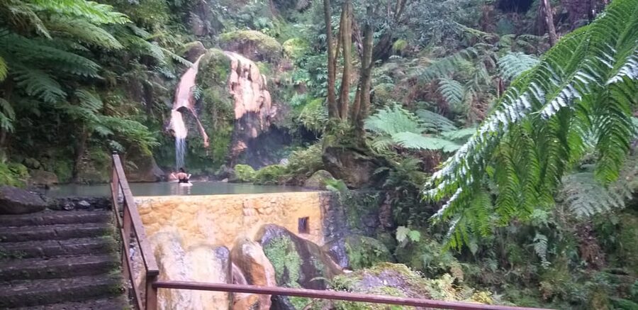 From Ponta Delgada: Sete Cidades Lakes & Fire Lake Day Tour - Caldeira Velha Park Thermal Time: Warm Waterfall and Hot Thermal Pools