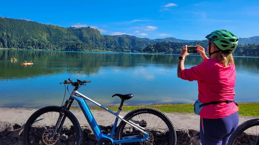 Furnas: Guided E-bike Tour with Cheese Tasting - The ride starts at Furnas Lake, then moves into geothermal country