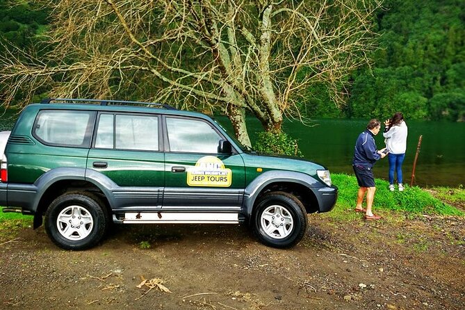 Jeep – Off-road Excursion w/ lunch – Sete Cidades (Shared) - Ferraria thermal pool, Empadadas Lakes, Silence Bay, and Santiago Lake: what the route is trying to show
