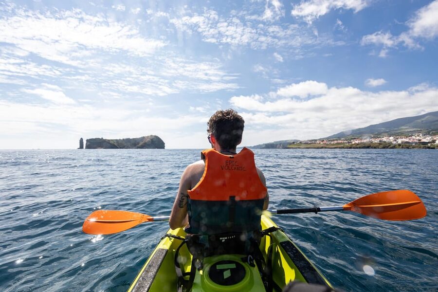 Kayak Guided Tour: Vila Franca do Campo Islet - Exploring the crater on shore: photos, guided walk, and real limits