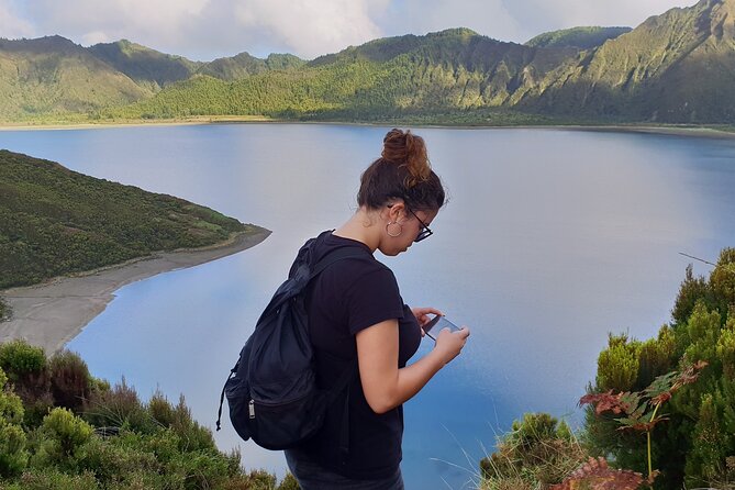 Lagoa do Fogo: Private Scenic Walking Tour - On the return: south-coast perspective and Vila Franca do Campo