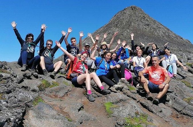 Pico Mountain - Group> 4 - Montanha do Pico climb: rocky footing, crater push, and summit payoff