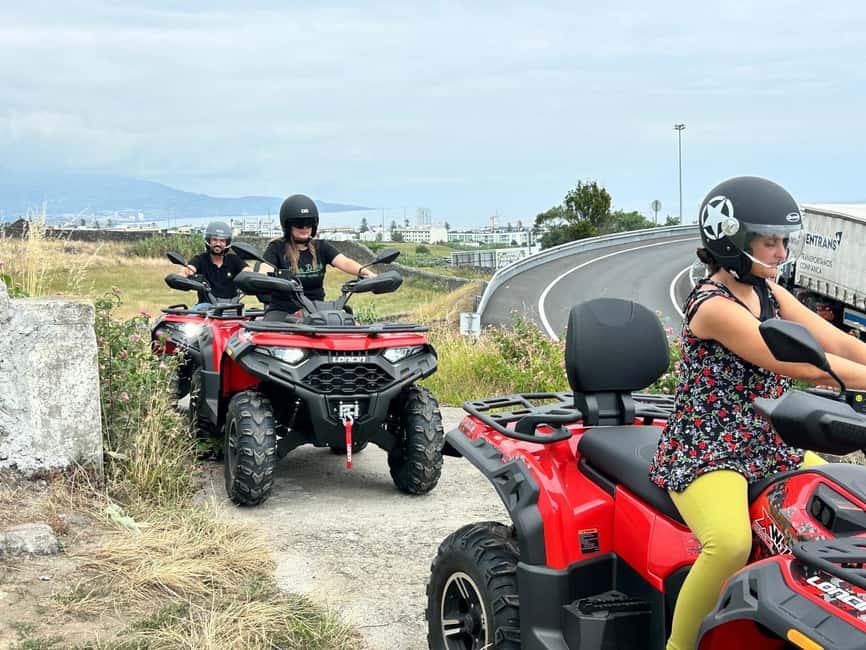 Ponta Delgada: São Miguel Quad Tour Around Sete Cidades - Photo stop rhythm: grassy rock, Muro das Nove Janelas, and Pico da Cruz