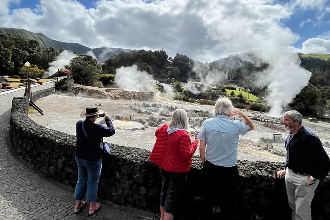 Private Full Day Tour Furnas – Thermal Pools & Botanical Garden - Nossa Senhora da Paz: viewpoint stop with Vila Franca do Campo vibes