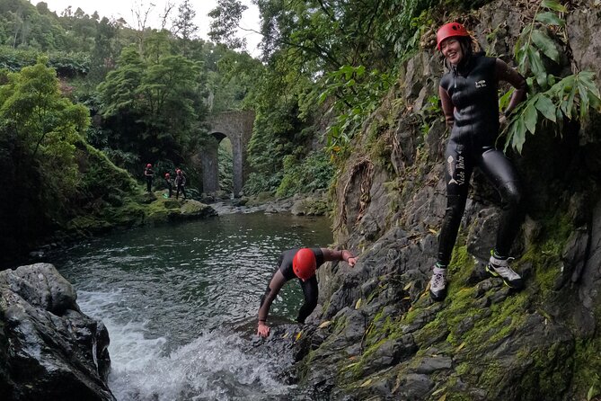 São Miguel Canyoneering Ascend in Moinho do Félix - The Waterfall Route: Moving Bottom to Top on Moinho de Félix