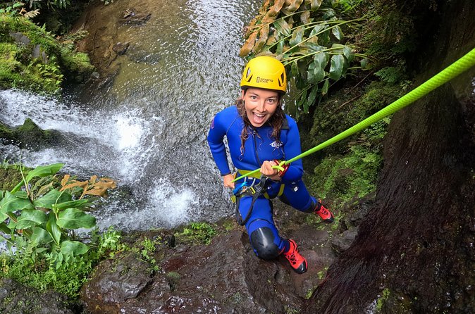 São Miguel Canyoning in the Natural Park DA Ribeira dos Caldeirões - The walk to the starting point, and the shift into river mode