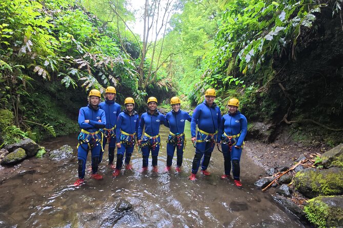 São Miguel Canyoning in the Natural Park DA Ribeira dos Caldeirões - Slides, rapels, and optional jumps, with real choice