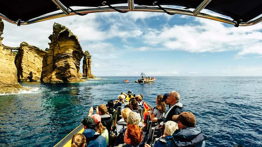 Vila Franca Islet: Bioligist Guided 0% Carbon e-Boat Tour - How the guide connects geology to what you see at sea